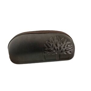 Timberland Sunglasses Case  Zip Up Leather Logo Vintage